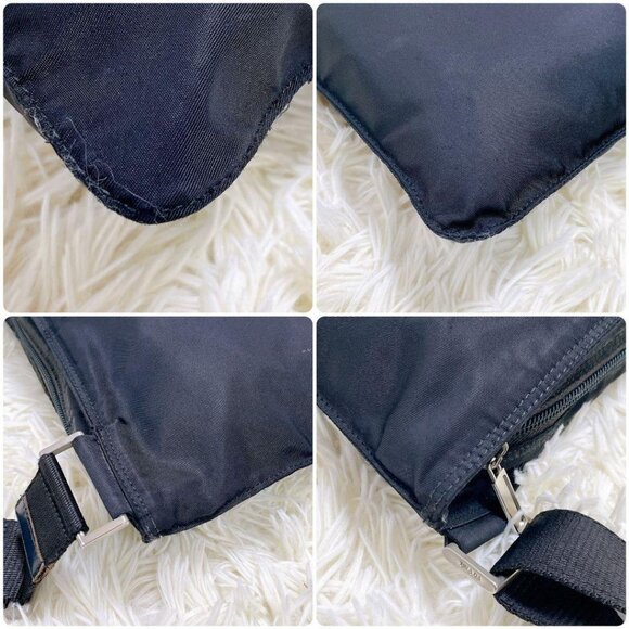 PRADA Nylon Bag Shoulder Sacoche with Guarantee and Triangle LOGO - Picture 7 of 10